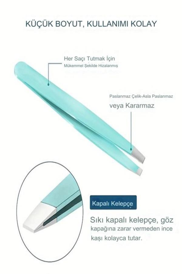 Çelik Cımbız Kalın Yan Uçlu Turkuaz XLC520