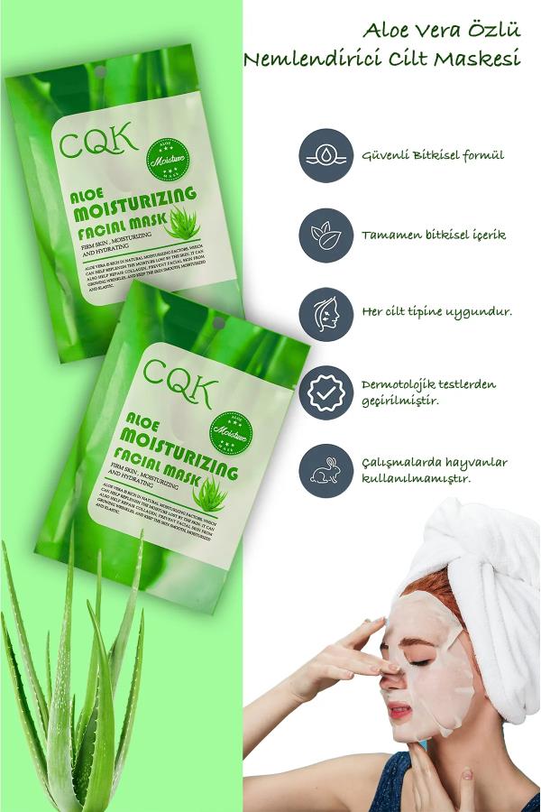 Kağıt Yüz Maskesi Aloe Vera Özlü
