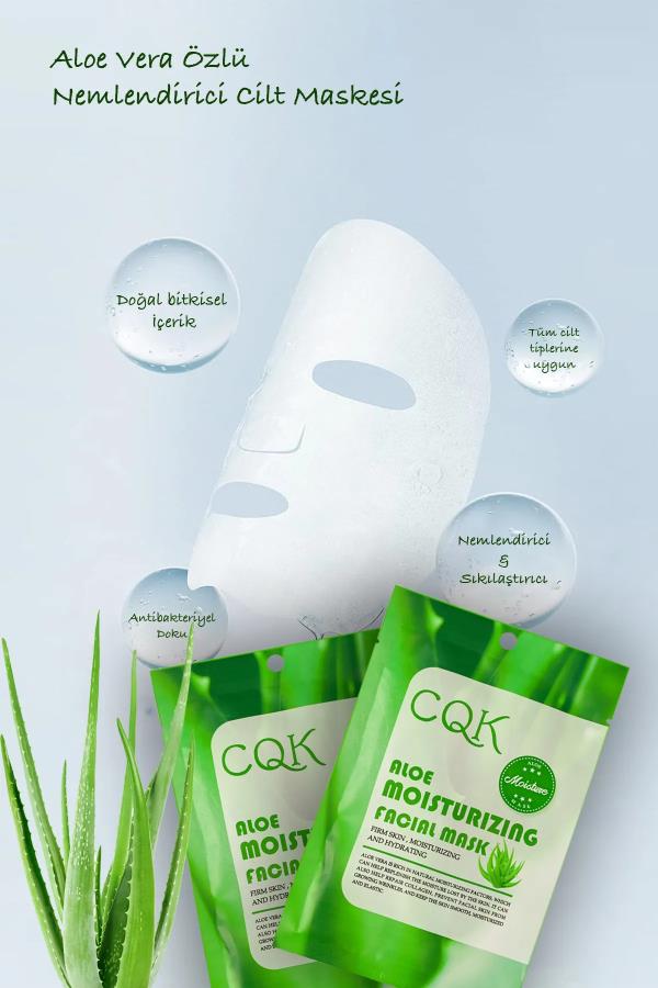 Kağıt Yüz Maskesi Aloe Vera Özlü