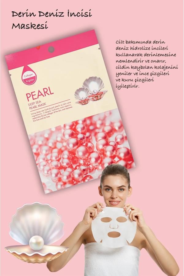 Kağıt Yüz Maskesi Derin Okyanus İncisi Maske