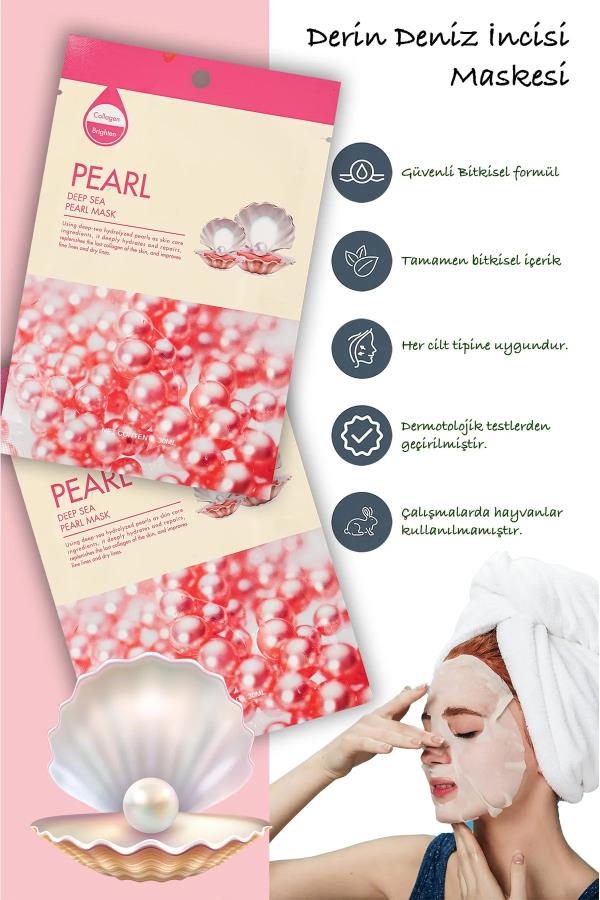 Kağıt Yüz Maskesi Derin Okyanus İncisi Maske