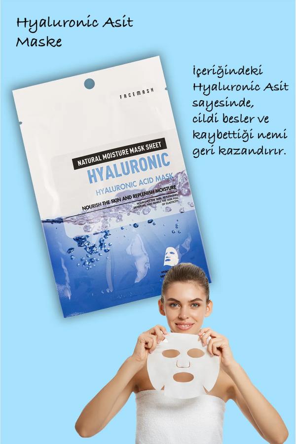 Kağıt Yüz Maskesi Hyraluonic Acid