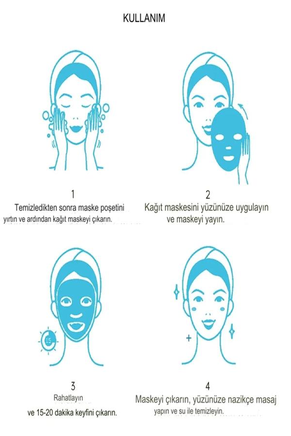 Kağıt Yüz Maskesi Hyraluonic Acid 998