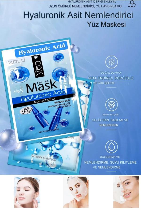 Kağıt Yüz Maskesi Hyraluonic Acid 998