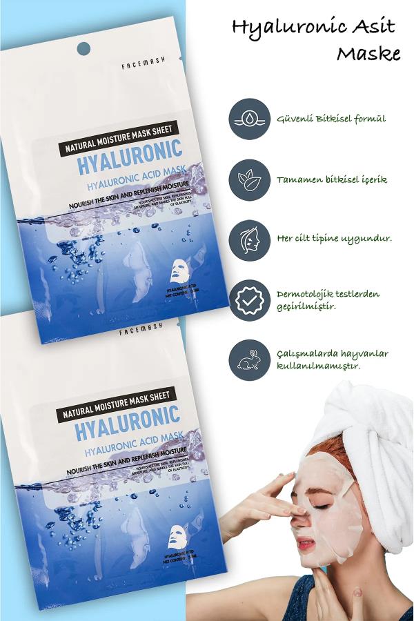Kağıt Yüz Maskesi Hyraluonic Acid