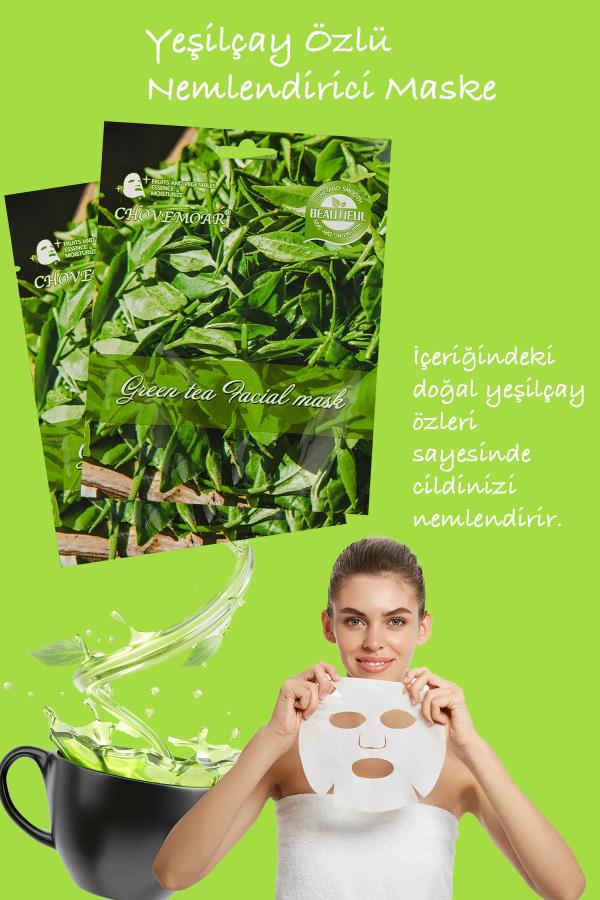 Kağıt Yüz Maskesi Kolajen Adaçayı Özlü 