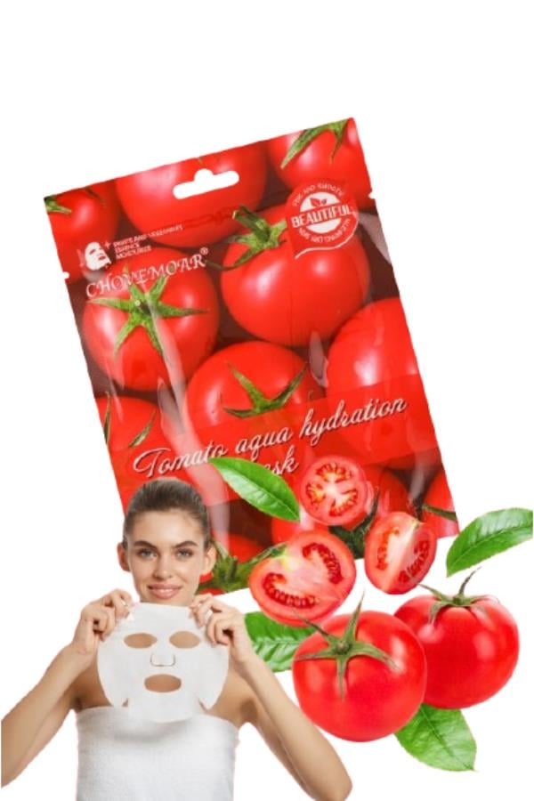 Kağıt Yüz Maskesi Kolajen Domates Özlü 