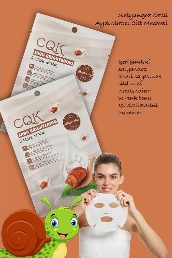 Kağıt Yüz Maskesi Salyangoz Özlü