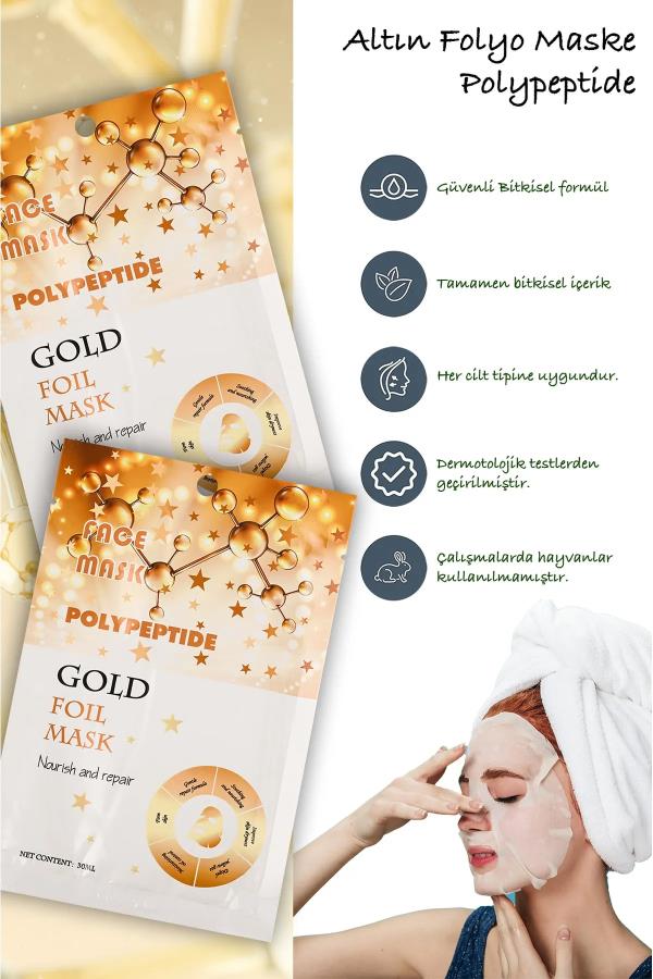 Kağıt Yüz Maskesi Yenileme Folyo Maske