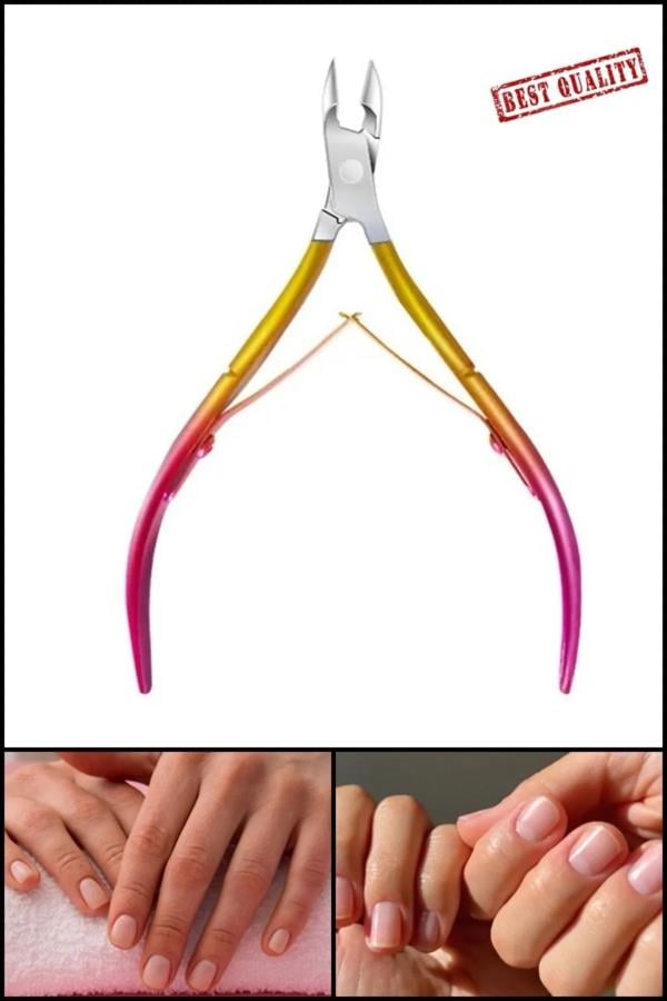 Kırmızı Metalik Manikür Pensi XL17