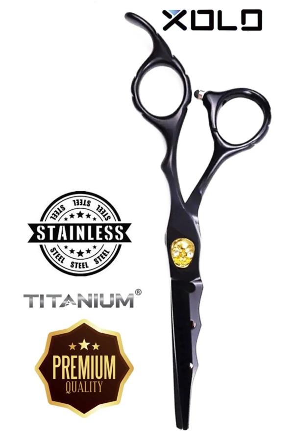 Kurukafa Siyah Düz Uçlu Saç Kesim Makası 6 inç