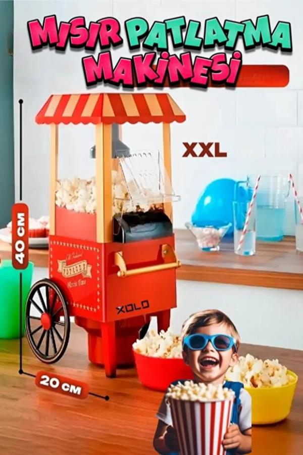 Nostaljik Mısır Patlatma Makinesi