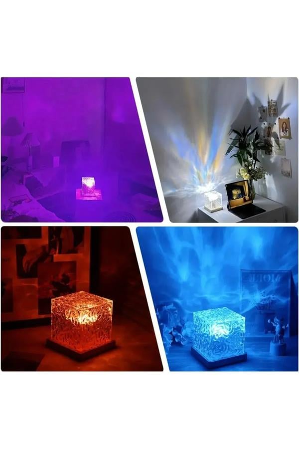 Okyanus Dalga Küp Gece Lambası