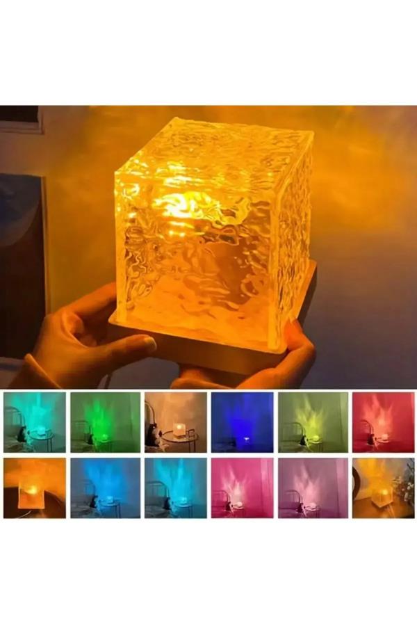 Okyanus Dalga Küp Gece Lambası