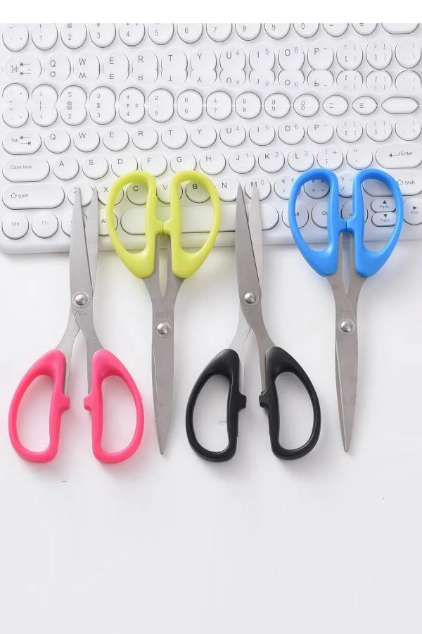 Pembe Ofis Kırtasiye Çok Amaçlı Makas 12 cm S004