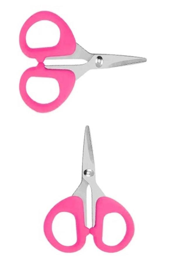 Pembe Ofis Kırtasiye Çok Amaçlı Makas 10 cm S001