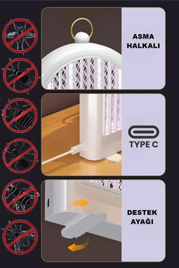 Pencere Tipi Şarjlı Sinek Öldürücü 10W