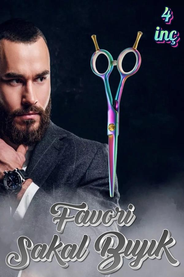 Rainbow Düz Uçlu Çift Vidalı Saç Kesim Makası 5.5 inç XLQ577