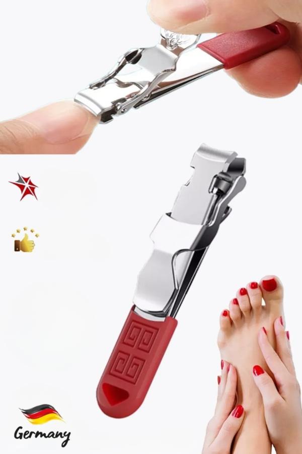 Rubber Tırnak Makası Düz Uçlu Kırmızı