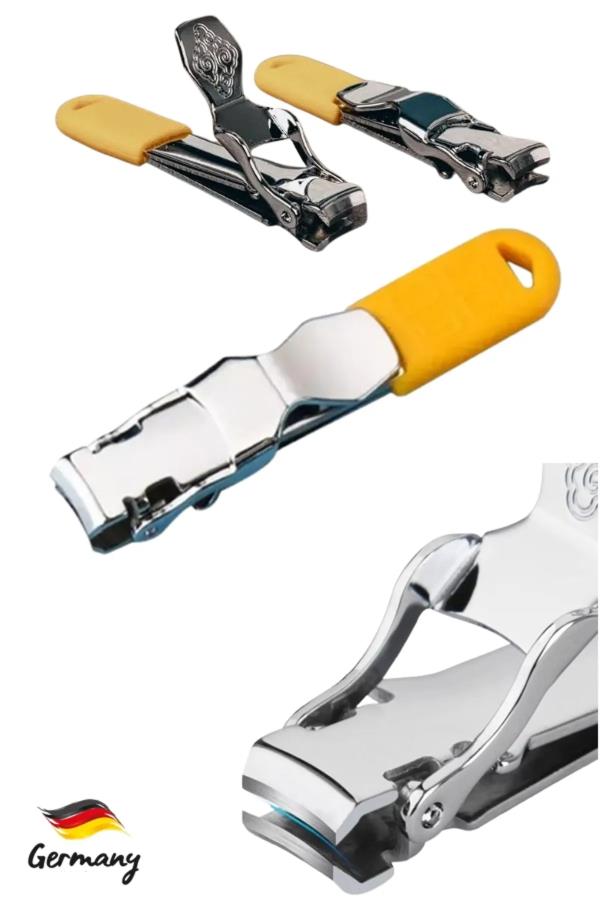 Rubber Tırnak Makası Düz Uçlu Sarı