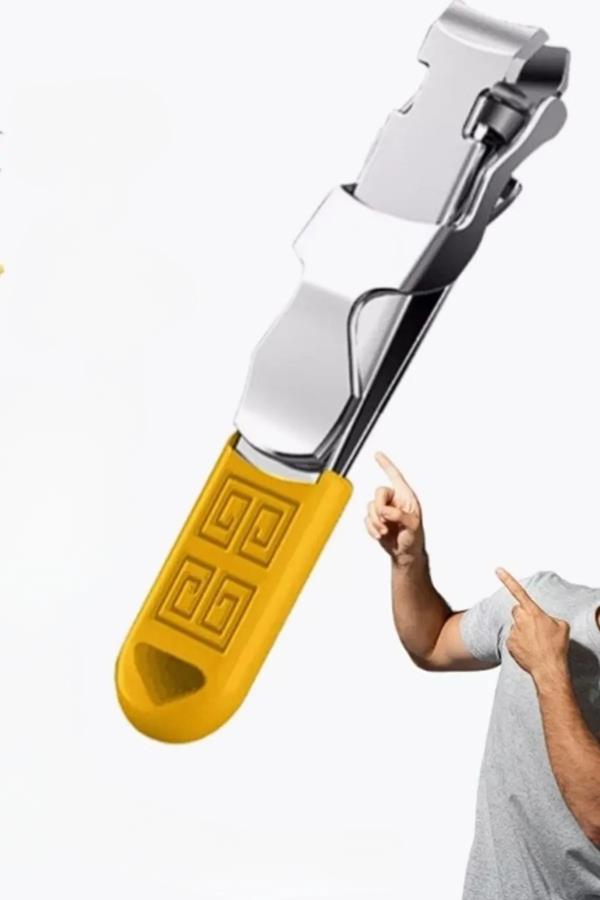 Rubber Tırnak Makası Düz Uçlu Sarı