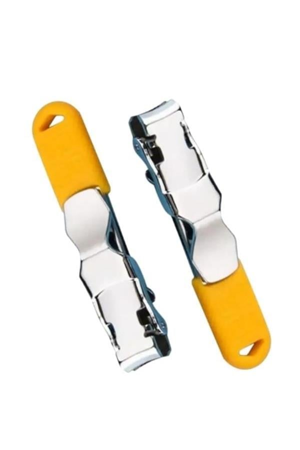 Rubber Tırnak Makası Düz Uçlu Sarı