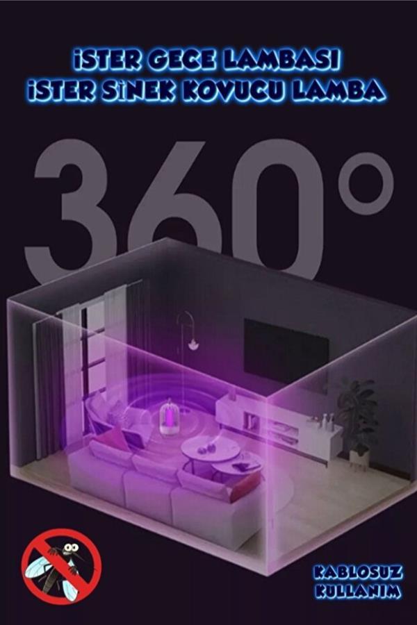 Şarjlı Asılabilir Flash Sinek Öldürücü Cız