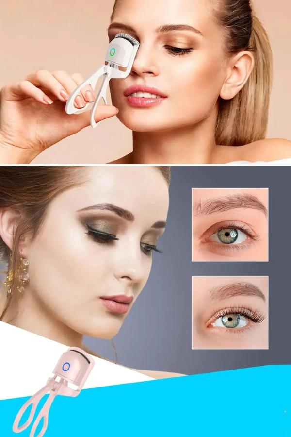 Şarjlı Isıtmalı Elektrikli Kirpik Kıvırıcı