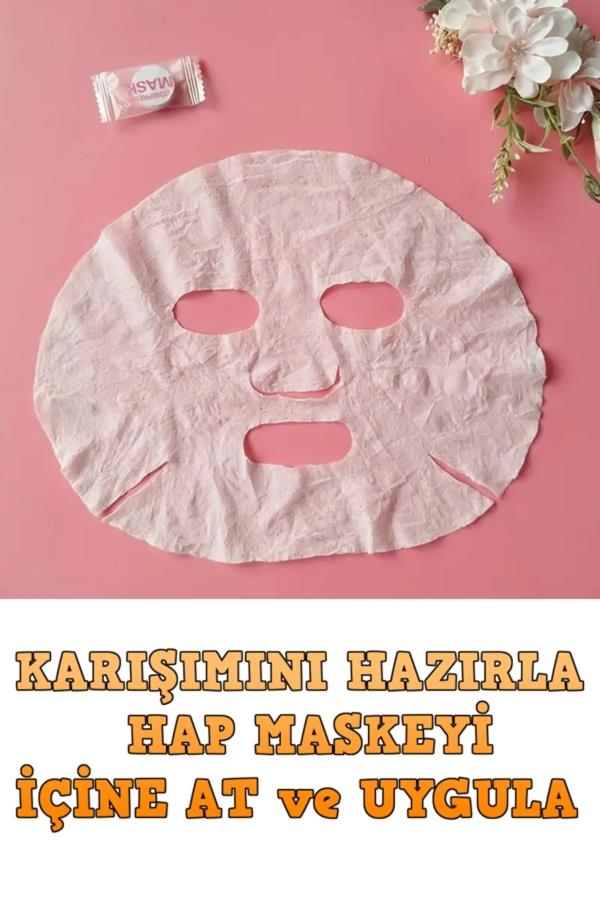 Sıkıştırılmış Yüz Maskesi Hap Maske 10 Adet