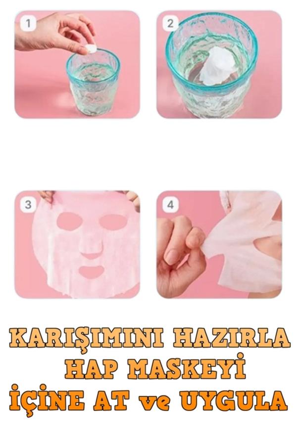 Sıkıştırılmış Yüz Maskesi Hap Maske 10 Adet