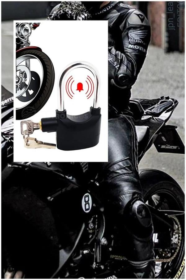 Siyah Alarmlı Uzun Asma Kilit