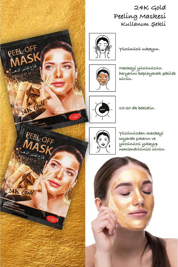 Siyah Çamur Maske Peeling Altın