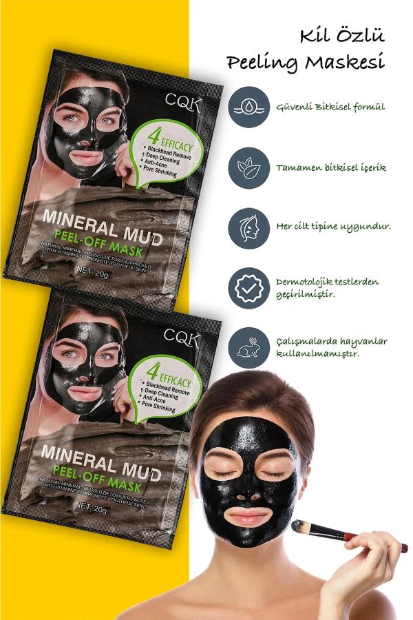 Siyah Çamur Maske Peeling Kolajen Mineral