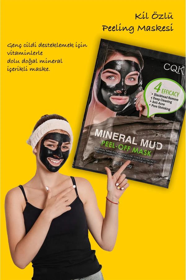 Siyah Çamur Maske Peeling Kolajen Mineral