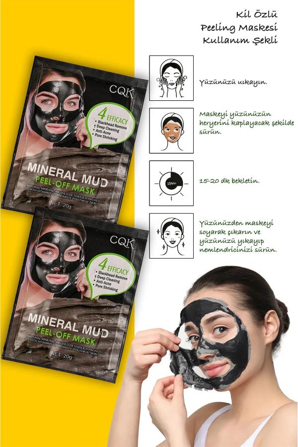 Siyah Çamur Maske Peeling Kolajen Mineral