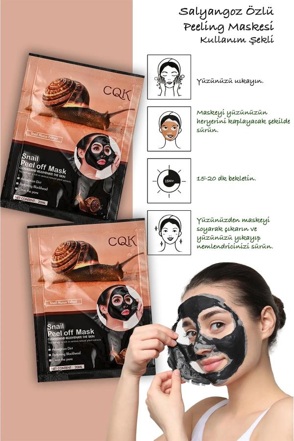 Siyah Çamur Maske Peeling Salyangoz