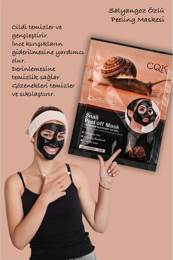 Siyah Çamur Maske Peeling Salyangoz