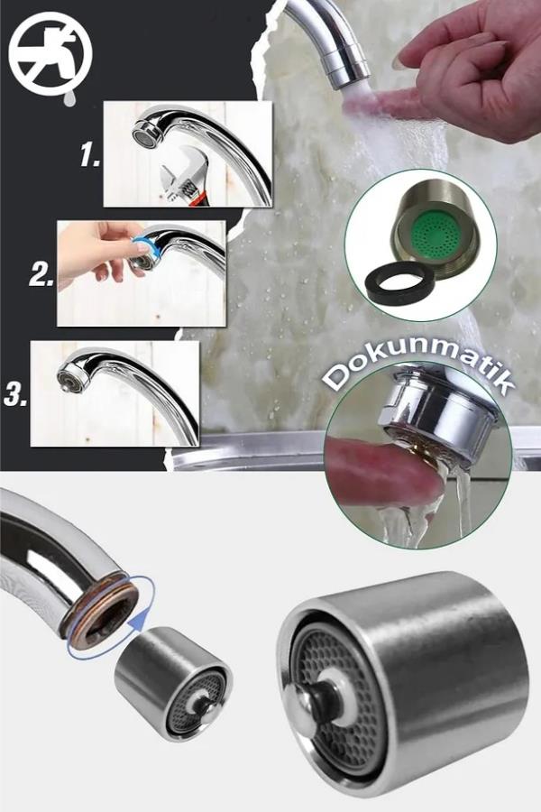 Tasarruflu Bas Çek Musluk Ucu