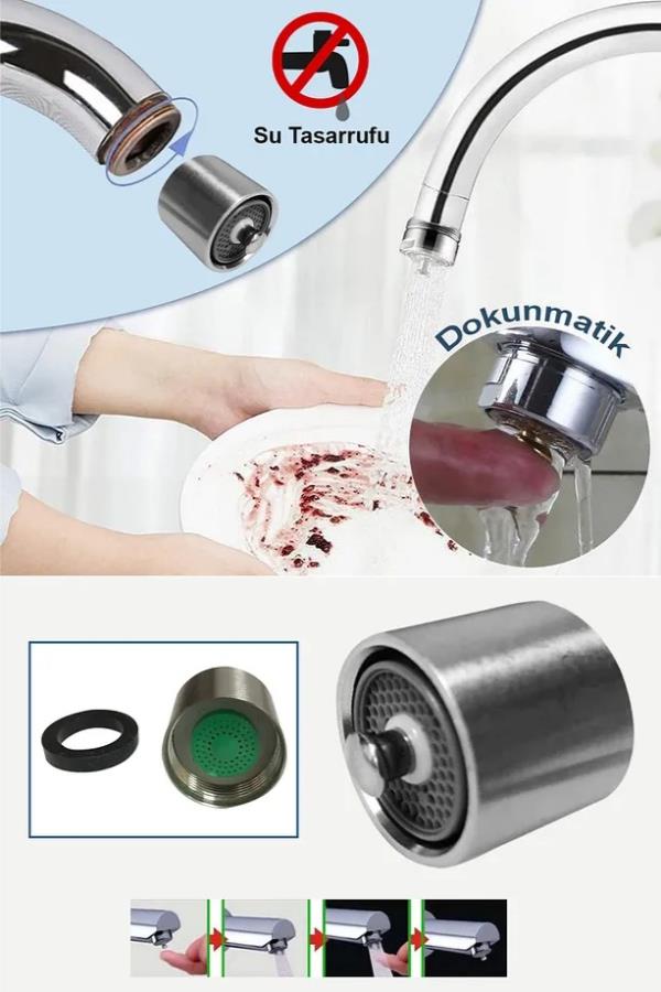 Tasarruflu Bas Çek Musluk Ucu