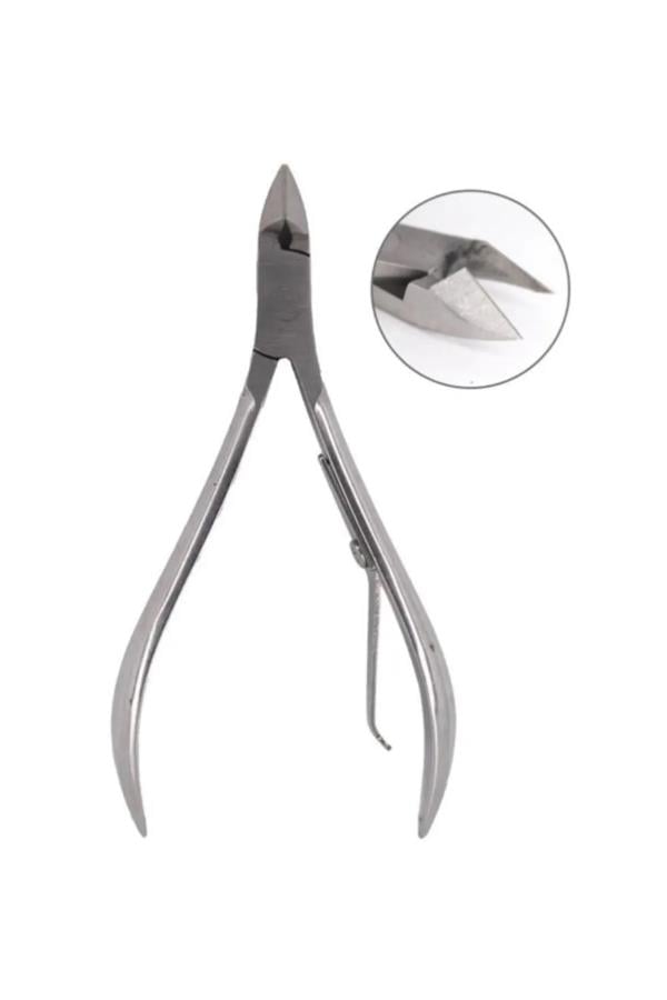 Titanyum Gri Manikür Pensi 5mm