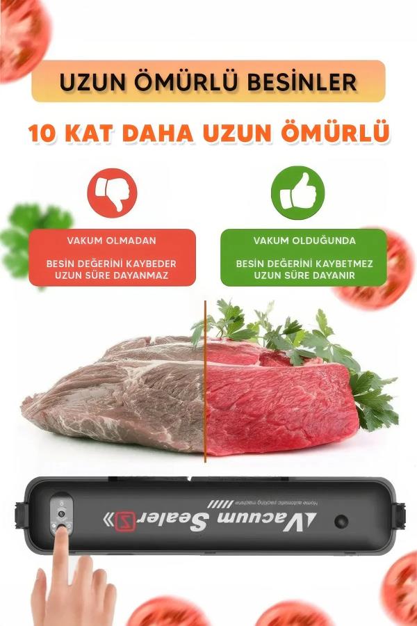 Vacuum Sealer Gıda Vakum Ve Mühürleme Makinesi