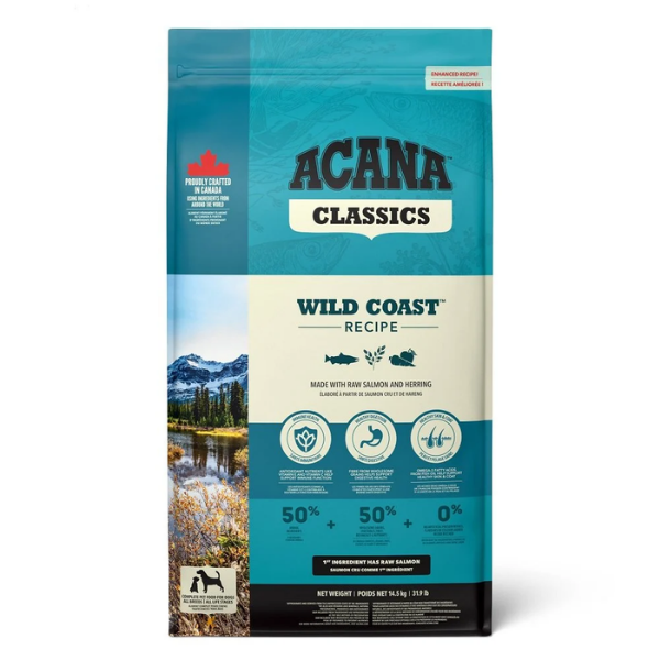 Acana Classics Wild Coast Balıklı Düşük Tahıllı Köpek Maması 14,5kg