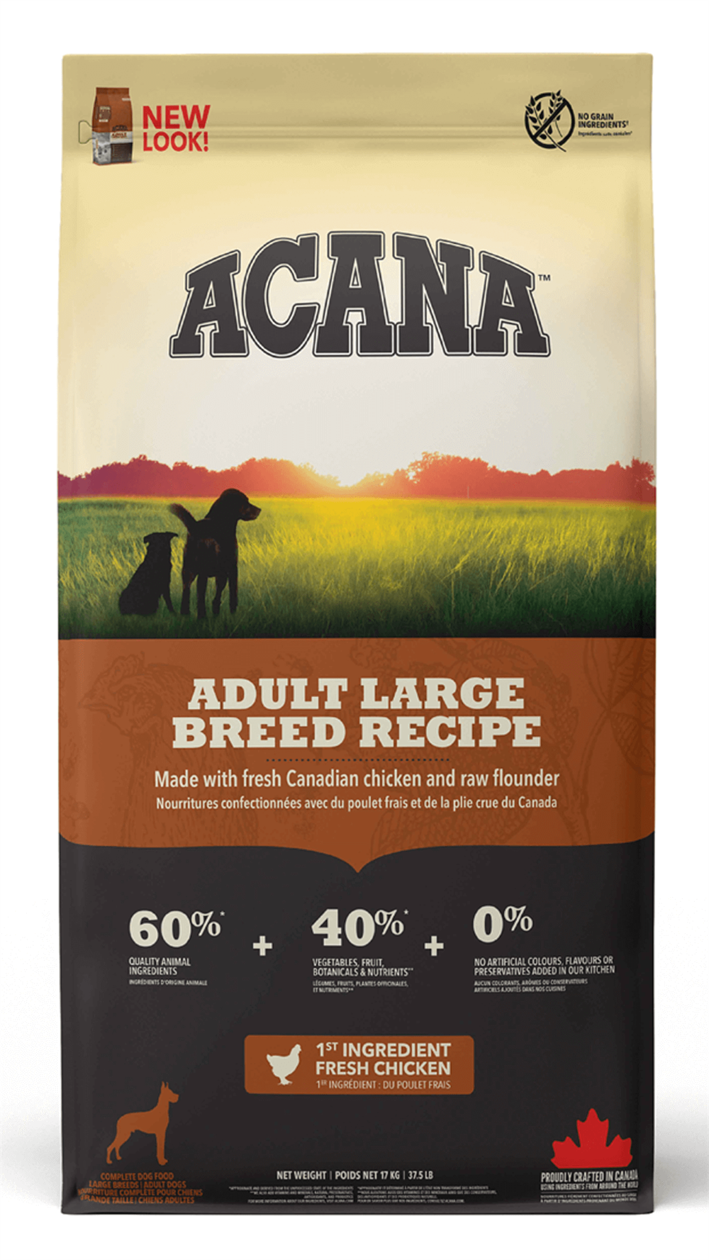 Acana Heritage Large Breed Büyük Irk Tahılsız Yetişkin Köpek Maması 17kg
