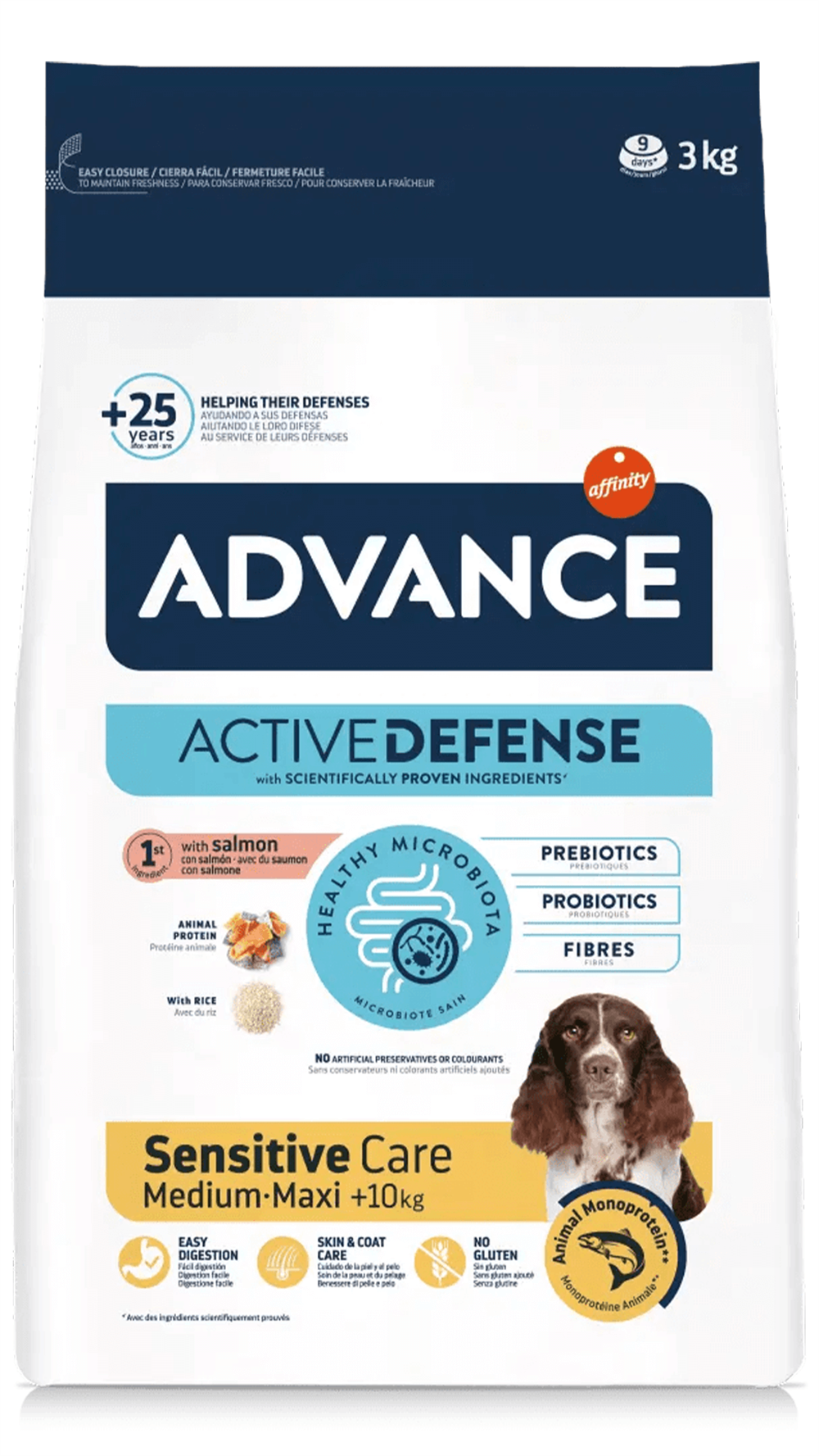 Advance Sensitive Care Somonlu Orta ve Büyük Irk Yetişkin Köpek Maması 3kg