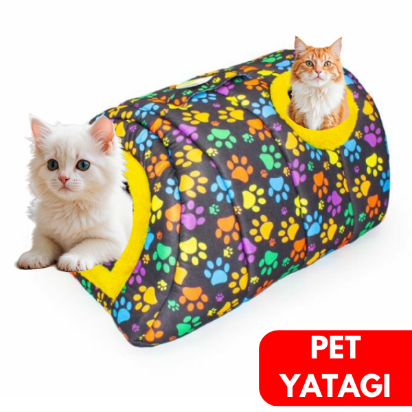 Ally Paws Eskimo Kedi ve Köpek Yatak ve Yuva Tünel