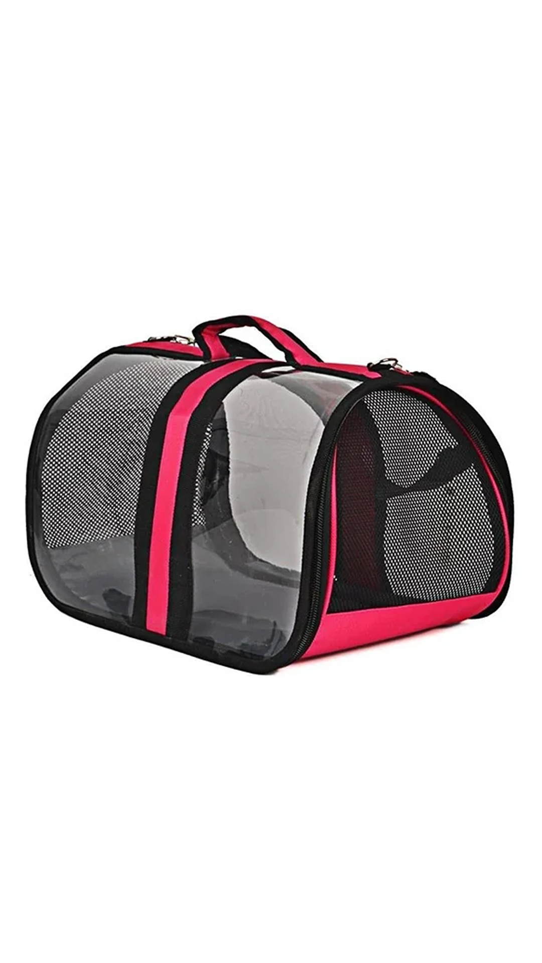 Bacco Milano Şeffaf Çanta Pembe 44X28X28 Cm