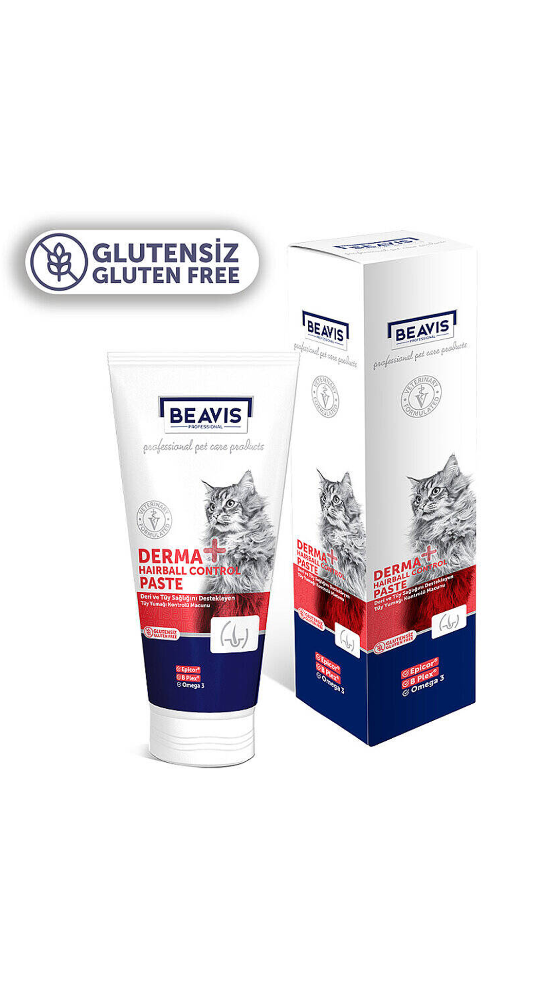 BEAVIS DERMA ANTI HAIRBALL KEDI MALT PASTE GLUTENS