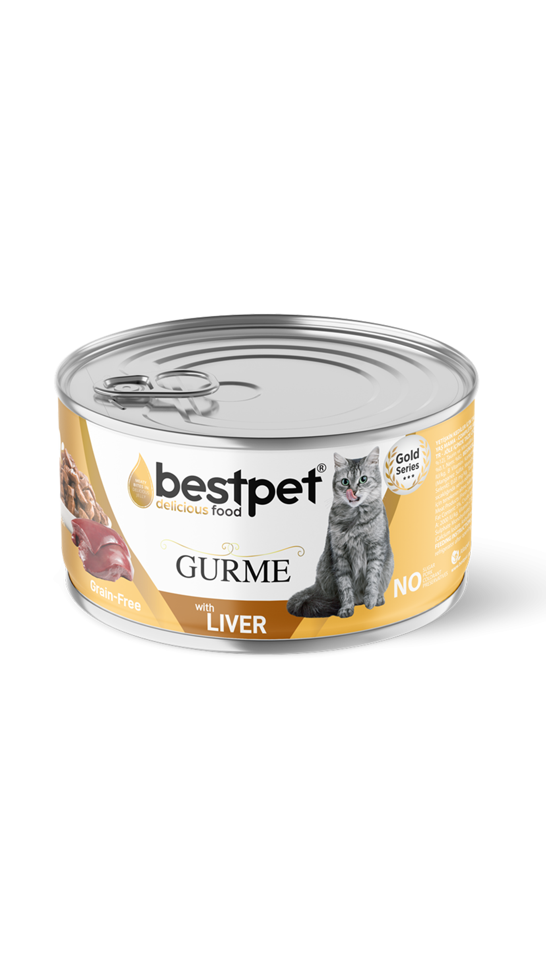 BestPet Gurme Kedi Konservesi Ciğerli 100 Gr