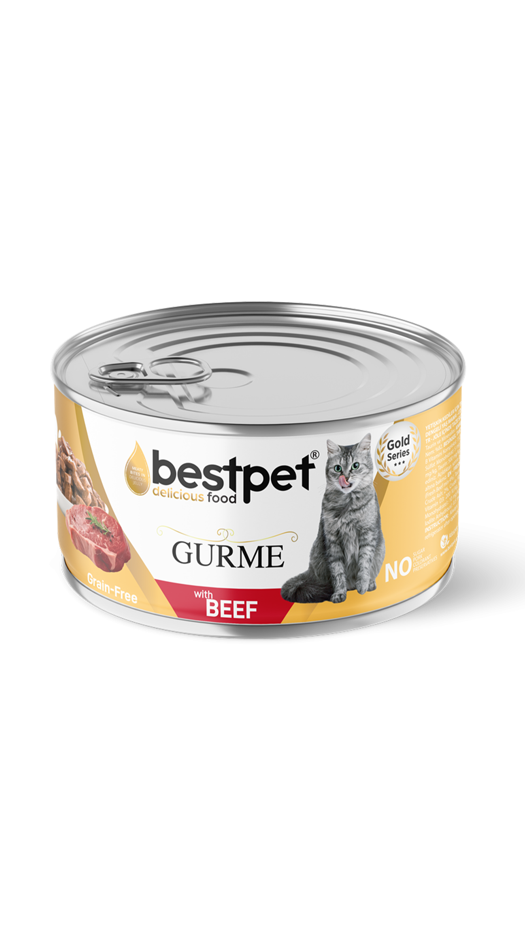 BestPet Gurme Kedi Konservesi Sığır Etli 100 Gr