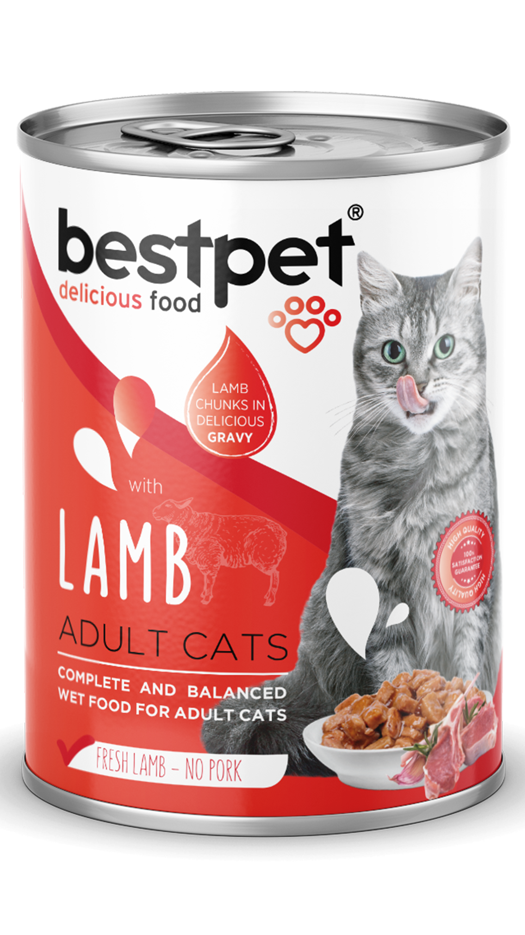 BestPet Kuzu Etli Yetişkin Kedi Konservesi 400gr